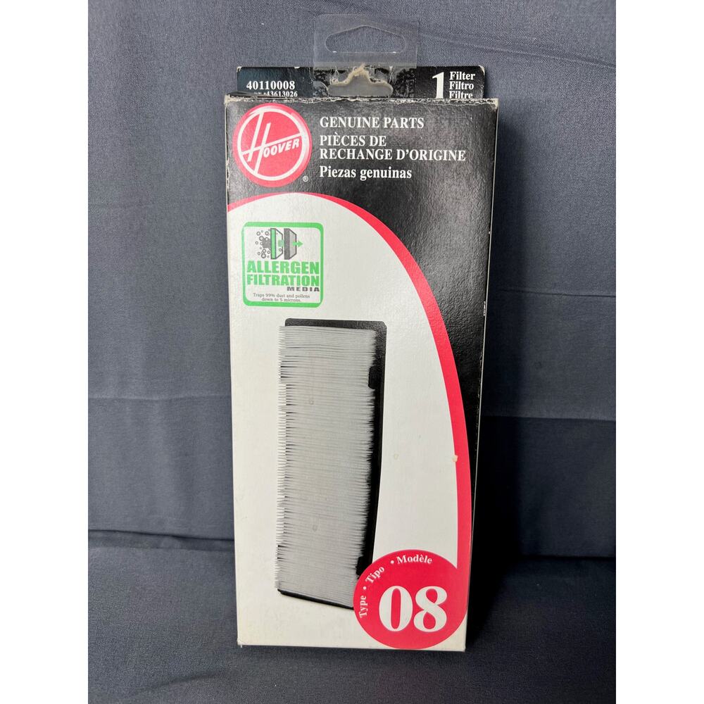 Hoover Vacuum Filter 40110008 Genuine Parts Type 8